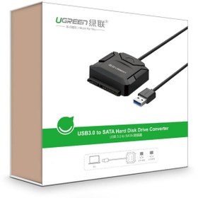 تصویر تبدیل USB 3.0 به SATA یوگرین مدل CR108/20231 UGREEN SATA to USB 3.0 Adapter Cable