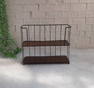 تصویر استند جا ادویه و پاسماوری فلزی-چوبی - بزرگ 