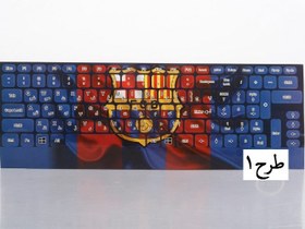 تصویر برچسب طرح فانتزی حروف فارسی کیبورد ا Persian keyboard sticker Persian keyboard sticker