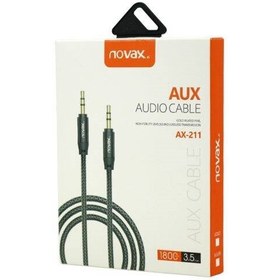 تصویر کابل Novax AX-211 AUX 1.8m ا Novax AX-211 AUX 1.8m Cable Novax AX-211 AUX 1.8m Cable