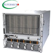 تصویر سرور سوپرمیکرو مدل SYS-A22GA-NBRT-G1 به همراه 8 عدد GPU مدل Nvidia B200 180G و 2 پردازنده Intel Xeon 6960P 