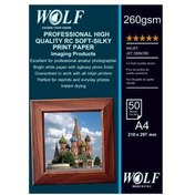 تصویر کاغذ ابریشمی سافت سیلک 260 گرم A4 - Wolf 