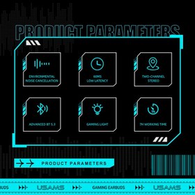 تصویر هندزفری بلوتوثی یوسمز مدل XJ13 - مشکی 