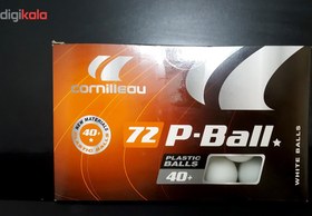 تصویر توپ پینگ پنگ کورنلیو مدل P - Ball بسته 72 عددی 