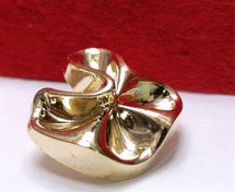 تصویر دکمه 2 سایز طرح گل مدل اشکال آبکاری کد 5154 