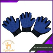 تصویر دستکش ماساژ و موجمع کن سگ و گربه – Massage gloves and dog and cat hair remover 