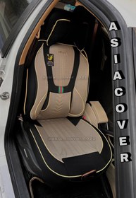 تصویر روکش صندلی خودرو سمند طرح گوچی VIP پارچه جودون برزنت سنگین 