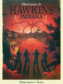 تصویر متال پوستر سریال Stranger Things کد N603 