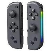 تصویر دسته بازی نینتندو سوئیچ Joy-Con دوتایی بی سیم مشکی Switch Controller model CG-LR with RGB LED