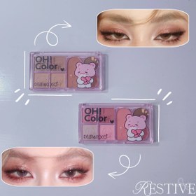 تصویر مینی پالت سایه ۶ رنگ KEVIN & COCO طرح خرس کد KC245475 