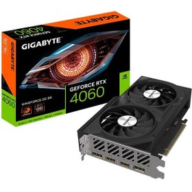 تصویر کارت گرافیک گیگابایت مدل GeForce RTX™ 4060 WF2 OC 8G GigaByte GeForce RTX 4060 WF2 OC 8G Graphic Card