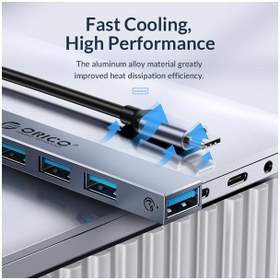 تصویر هاب 4 پورت USB 3.0 اوریکو مدل AHU1-4A 