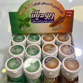 تصویر پک 12 عددی خوشبو کننده دهان بدون شکر ( با استویا ) حاوی دو طعم نعنایی و دارچین 