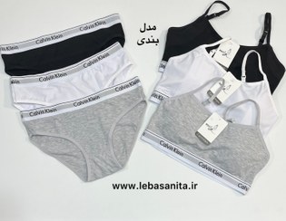 تصویر ست شورت و نیم تنه ست کلوین کلین زنانه