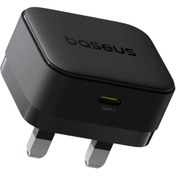 تصویر شارژر دیواری 20 وات بیسوس مدل Palm Mini 20W Baseus Palm Fast Charger 1C 20W UK P1011160C113-00