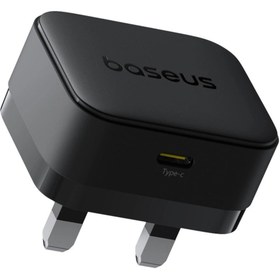 تصویر شارژر دیواری 20 وات بیسوس مدل Palm Mini 20W Baseus Palm Fast Charger 1C 20W UK P1011160C113-00