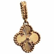 تصویر پلاک طلا ونکلیف تراش دار 