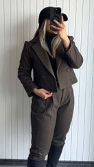 تصویر کت کراپ فوتر زنانه ی شادان|shadan 