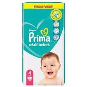 تصویر پوشک کودک پریما سایز ۴ بسته ۵۴ عددی 