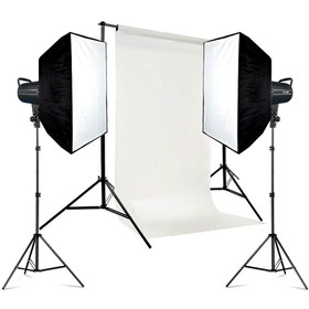 تصویر کیت نورپردازی SAMTECH BK-300 COB با فون و پایه فون F-kit16 