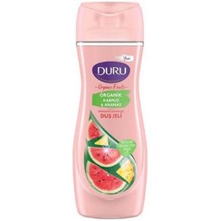 تصویر شامپو بدن دورو سری Organic Fruits با رایحه هندوانه و آناناس حجم 450 میل DURU Organic Fruits series body shampoo with watermelon and pineapple scent