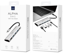 تصویر هاب تایپ سی 5 پورت ویوو WiWU Type-C Multiport Adapter 5-in-1 Alpha 531H 