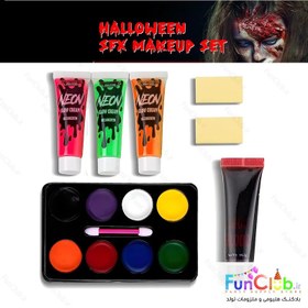 تصویر ست گریم همراه با خون مصنوعی 