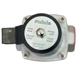 تصویر شیر برقی استیل 316 سایز 1/2_1 اینچ برند پرمین 