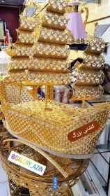 تصویر کشتی دکوری بزرگ 