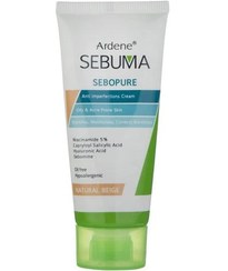 تصویر کرم ضد جوش رنگی آردن سری Sebuma مناسب پوست چرب حجم 30 میلی لیتر - بژ روشن 