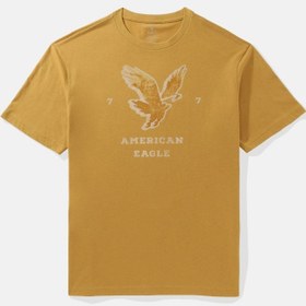 تصویر تی‌شرت گرافیکی با لوگوی AE برند american eagle 