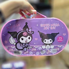 تصویر پک لوازم تحریر کرومی ۷۵ تکه 