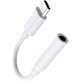 تصویر تبدیل Type-C to AUX 12cm 12CM USB-C To 3.5mm Adapter