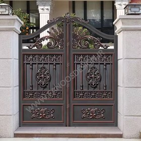 تصویر درب حیاط آهنی شیک کد ۴۰۰۳۲ 