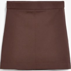 تصویر دامن کوتاه کشی قهوه ای نکست NEXT 