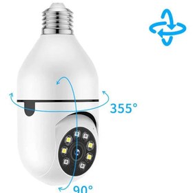تصویر دوربین مدار بسته لامپی ۳ مگاپیکسل مدل V380 