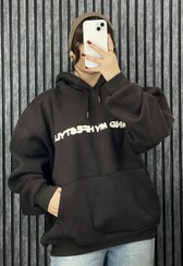 تصویر هودی بلند سه نخ اسپرت داخل پنبه ای 