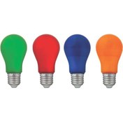 تصویر لامپ ال ای دی ۹ وات رنگی نمانور مدل A60 