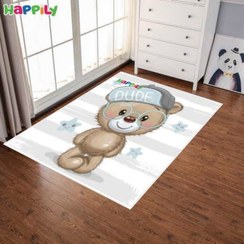 تصویر فرش اتاق کودک خرس عینکی 52430 