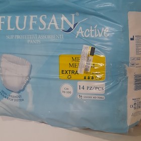 تصویر پوشینه بزرگسال شورتی متوسط اکسترا ۱۴ عددی فلوفسان FLUFSAN