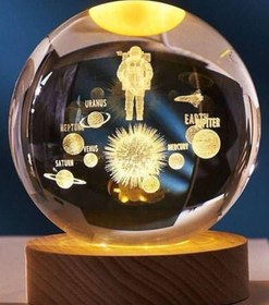 تصویر گوی لیزری طرح فضانورد معلق قطر ۸ سانتی متر 