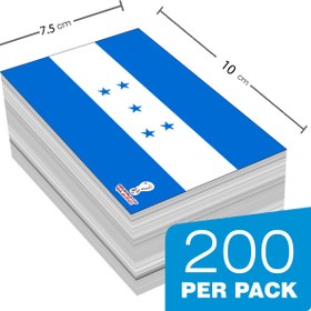 تصویر کاغذ یادداشت مستر راد مدل جام جهانی قطر طرح پرچم هندوراس کد 1024 