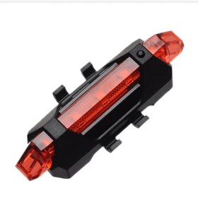 تصویر چراغ عقب دوچرخه شارژی ۹۱۸ 918 rechargeable bicycle rear light