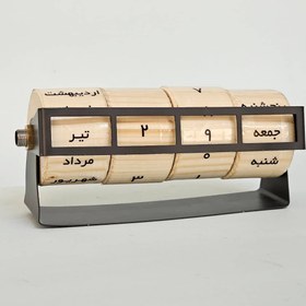 تصویر تقویم چوبی رومیزی 
