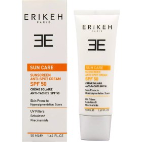 تصویر کرم ضد آفتاب اریکا فلوئید فاقد چربی بی‌ رنگ SPF50 Erikeh Colorless Sunscreen Fluid oil free SPF50 cream 50ml