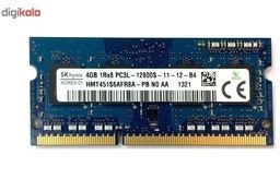 تصویر رم لپ تاپ اسکای هاینیکس مدل DDR3L 12800MHz ظرفیت 4 گیگابایت SkHynix DDR3L 12800MHz 4GB RAM