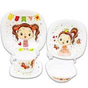 تصویر سرویس غذاخوری 5 پارچه کودک پارس اپال مدل کد 747 