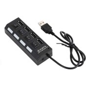 تصویر هاب 4 پورت USB 2.0 کلید دار  مدل Hi-SPEED 