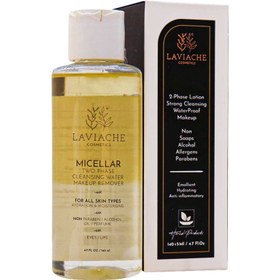 تصویر پاک کننده آرایش دوفاز چشم و لب لاویاچه 140 میلی لیتر Laviache 2 Phase Lotion 140ml