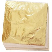 تصویر ورق طلا ۱۰۰ عددی پوستی دار 